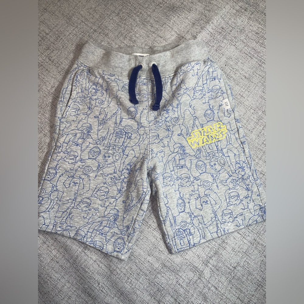 Size Small Grey and blue Gap Star Wars shorts